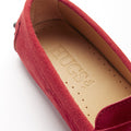 Women's Penny Driving Loafers, red suede-3