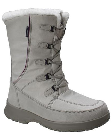 Womens Waterproof Nylon Winter Leather Boots-0