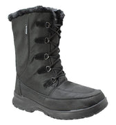Womens Waterproof Nylon Winter Leather Boots-0