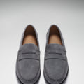 Boat Loafers, slate grey suede-3