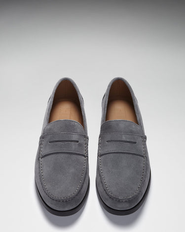Boat Loafers, slate grey suede-3