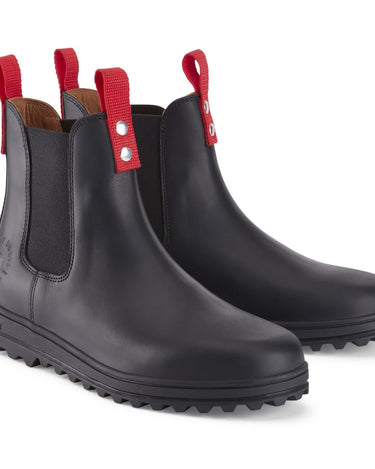 Busby Men's Winter Chelsea Boot, Black Leather-1