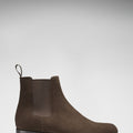 Brown Suede Chelsea Boots, Welted Leather Sole-2