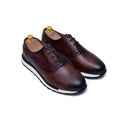 Archie - Brown Leather Sneakers-0