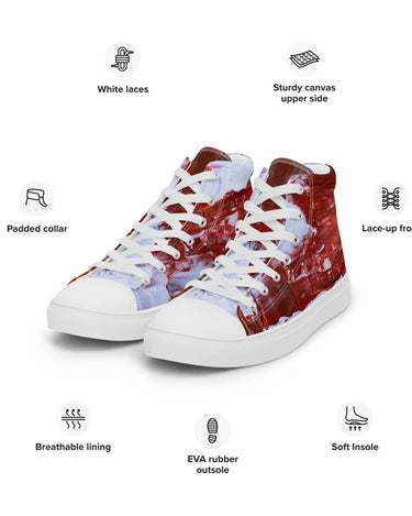 Gianneli Colours Handmade Men’s High Top Canvas Shoes-9