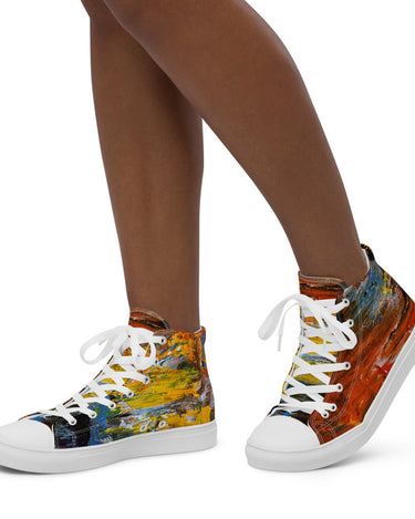 Gianneli Colours Handmade Women’s High Top Canvas Shoes-15