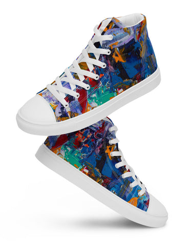 Gianneli Colours Handmade Women’s High Top Canvas Shoes-12