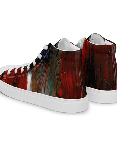 Gianneli Colours Handmade Men’s High Top Canvas Shoes-2