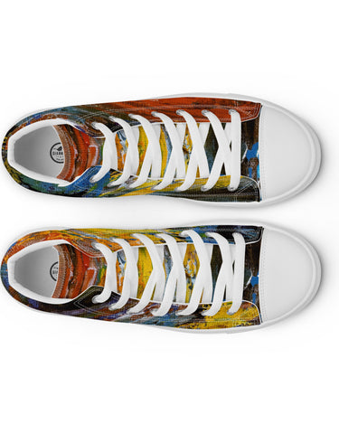 Gianneli Colours Handmade Women’s High Top Canvas Shoes-8