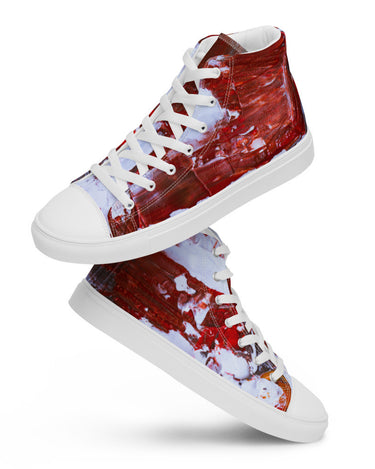 Gianneli Colours Handmade Men’s High Top Canvas Shoes-12