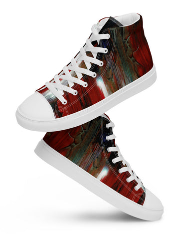 Gianneli Colours Handmade Men’s High Top Canvas Shoes-11