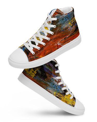 Gianneli Colours Handmade Women’s High Top Canvas Shoes-12