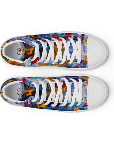 Gianneli Colours Handmade Women’s High Top Canvas Shoes-8