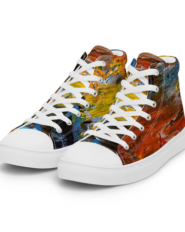 Gianneli Colours Handmade Women’s High Top Canvas Shoes-3