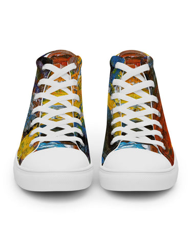 Gianneli Colours Handmade Women’s High Top Canvas Shoes-7