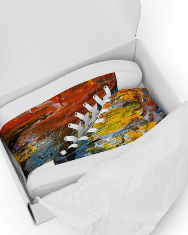 Gianneli Colours Handmade Women’s High Top Canvas Shoes-11