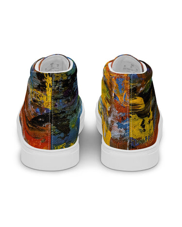 Gianneli Colours Handmade Women’s High Top Canvas Shoes-1