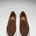 Slip-on Sneaker Loafers, brown suede-2