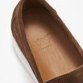 Slip-on Sneaker Loafers, brown suede-4