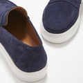 Slip-on Sneaker Loafers, navy blue suede-3