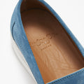 Slip-on Sneaker Loafers, petrol blue suede-4