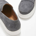 Slip-on Sneaker Loafers, slate grey suede-3