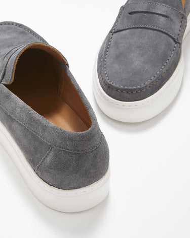 Slip-on Sneaker Loafers, slate grey suede-3
