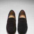 Boat Loafers, black suede-2
