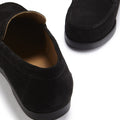 Boat Loafers, black suede-3