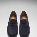Boat Loafers, navy blue suede-2