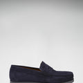 Boat Loafers, navy blue suede-4