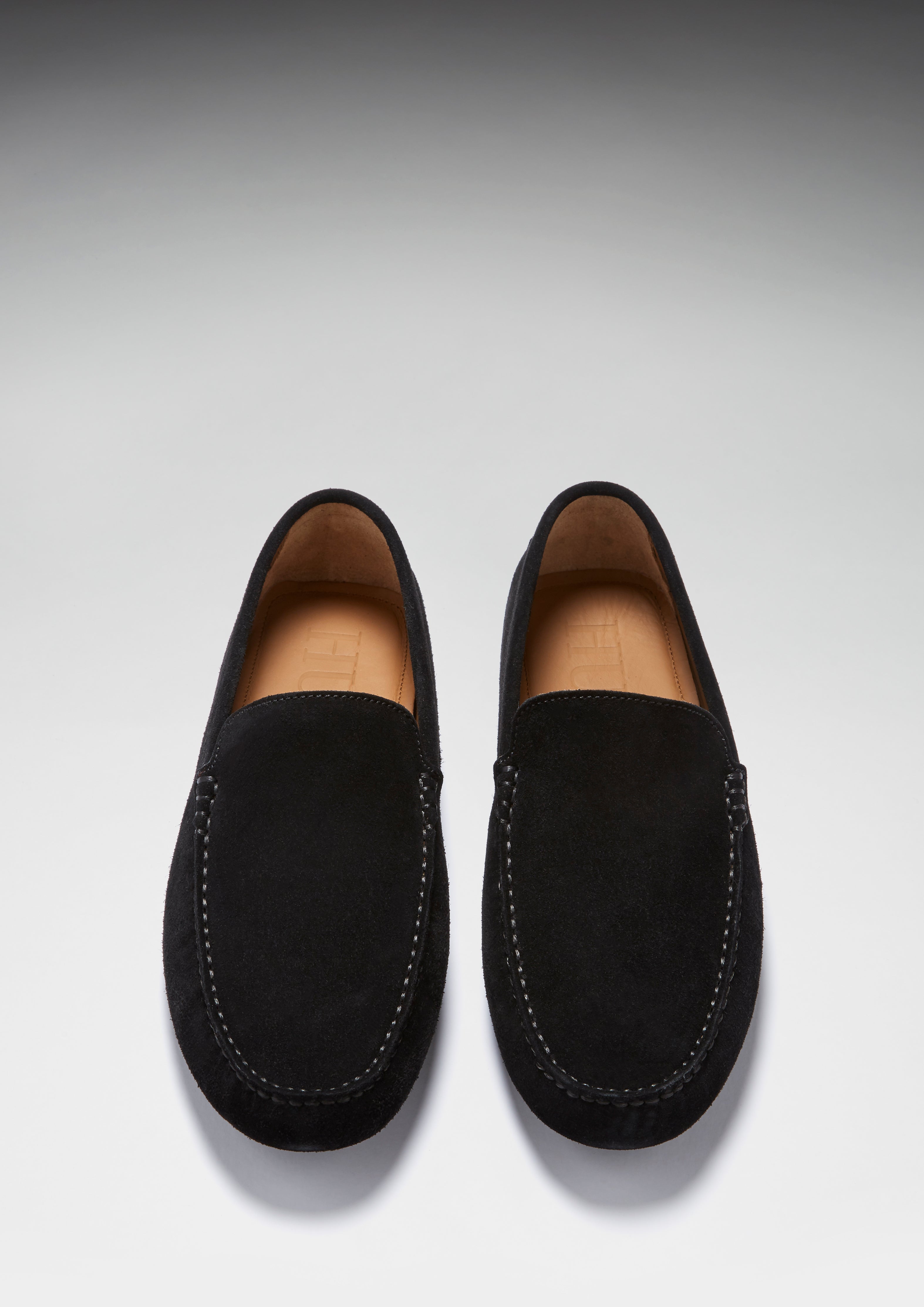 Driving Loafers, black suede-1