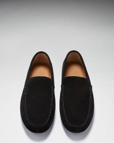 Driving Loafers, black suede-1