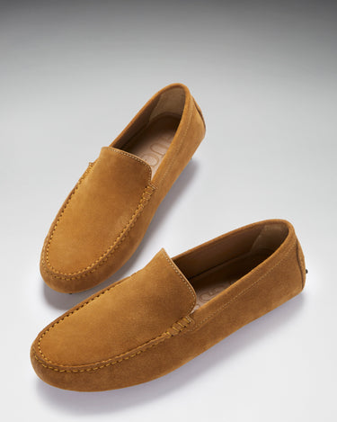 Driving Loafers, tobacco suede-1