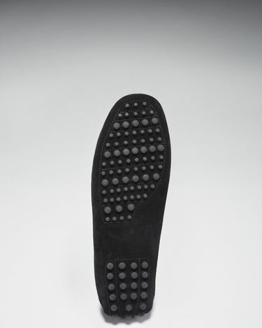 Laced Driving Loafers, black suede-4