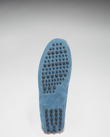 Laced Driving Loafers, petrol blue suede-4