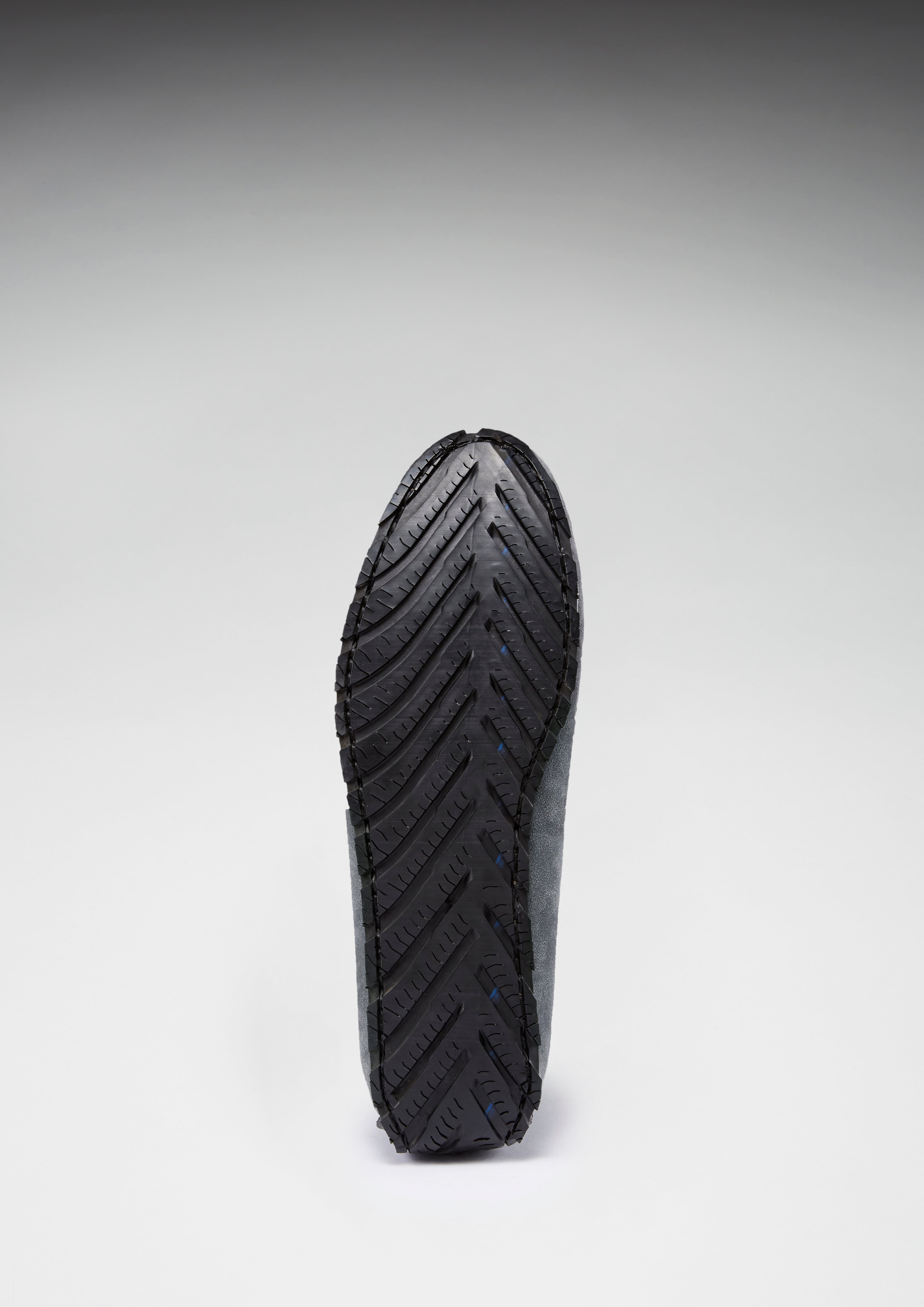 Tyre Sole Laced Driving Loafers, slate grey suede-1