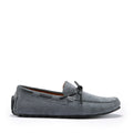 Tyre Sole Laced Driving Loafers, slate grey suede-0