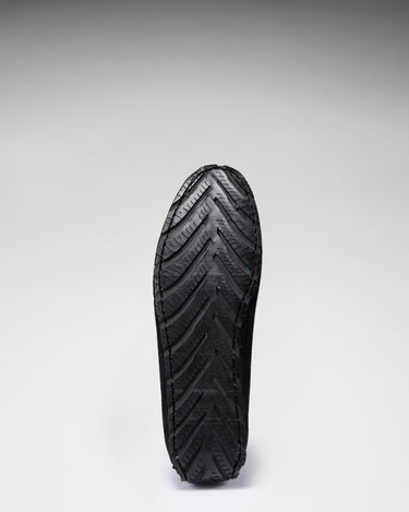 Tyre Sole Penny Driving Loafers, black suede-1