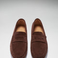 Penny Driving Loafers, brown suede-1