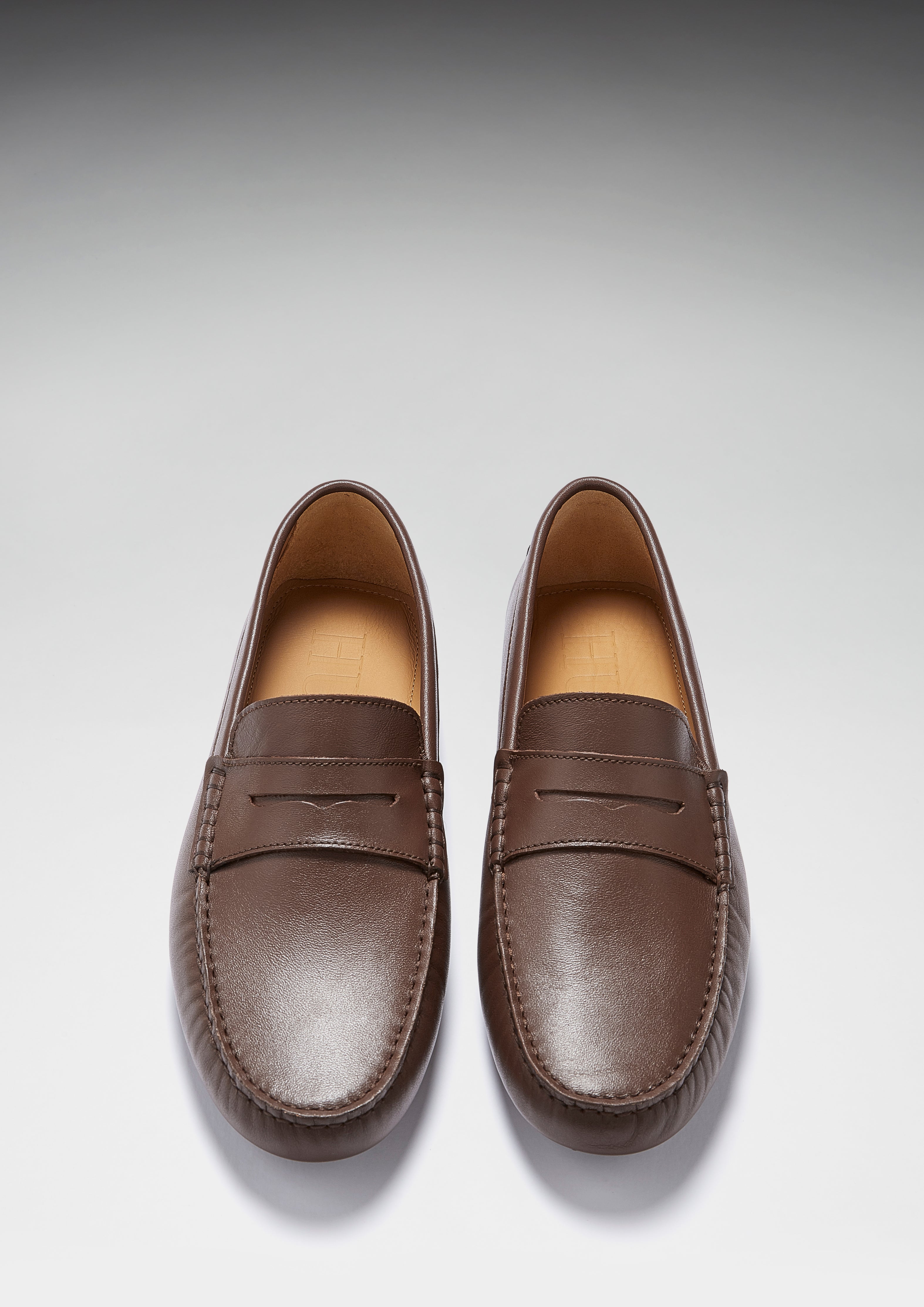 Penny Driving Loafers, brown leather-1