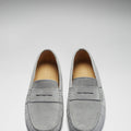 Penny Driving Loafers, dove grey suede-3