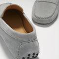Penny Driving Loafers, dove grey suede-2
