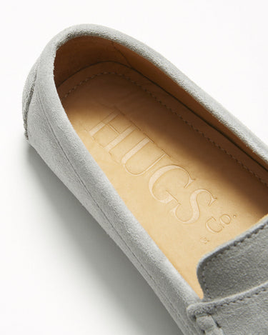 Penny Driving Loafers, dove grey suede-4