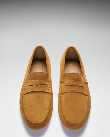 Penny Driving Loafers, tobacco suede-2