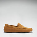 Penny Driving Loafers, tobacco suede-4