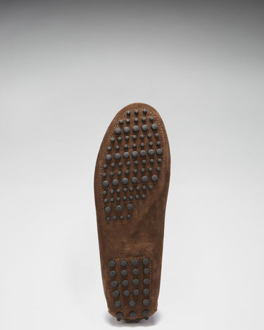 Tasselled Driving Loafers, brown suede-4