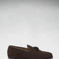 Brown Suede Tasselled Brogues, Welted Leather Sole-2