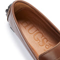 Tyre Sole Penny Driving Loafers, brown leather-2
