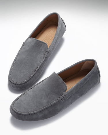 Driving Loafers, slate grey suede-1